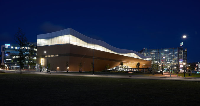 Helsinky Finland: 08-13-2019 Oodi, central library Helsinki