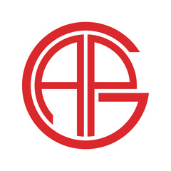 GAP circle vector logo design