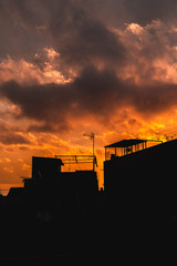 atardecer rojo