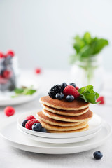 Pancakes with berry