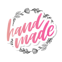 Handmade lettering. Vintage font desig Vintage style. Calligraphic font. Vintage typography. Sketch, slogan