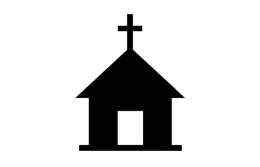 A vector illustration of a church