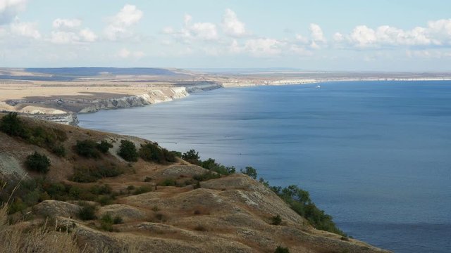 Stepan Razin Cliff on the Volga River, Saratov Region, Russia