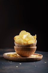 Unhealthy potato chips