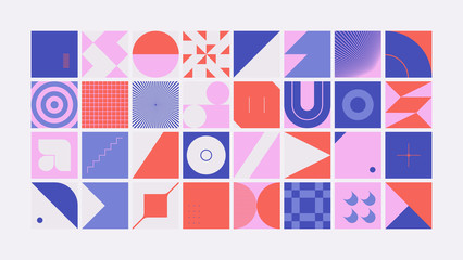 Retro Future Abstract Vector Pattern