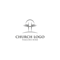 Church vector logo symbol graphic abstract template