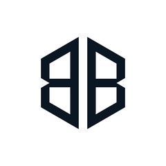 Fototapeta premium letter bb logo design