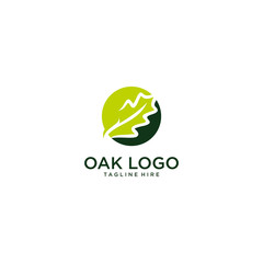 oak vector graphic abstract logo template download
