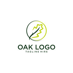 oak vector graphic abstract logo template download