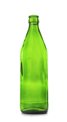 Glass bottle on white background. Recycling concept