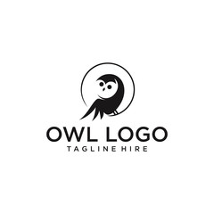 owl logo vector icon illustration line art download quality