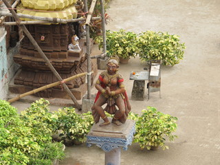 hindu goddess in a garden