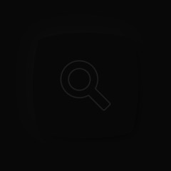 Soft UI Neumorphism App Icon Dark Mode Black - Lupe