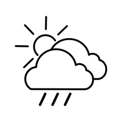 cloudy icon design vector logo template EPS 10