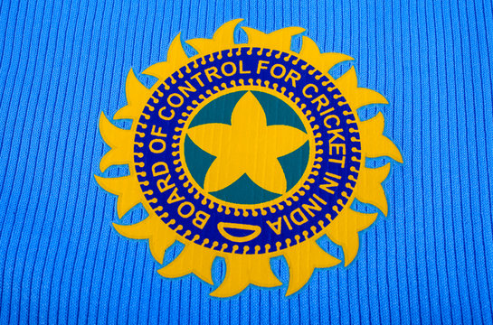 Indian Cricket Badge On A Shirt