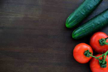 Cucumbers and Tomatoes