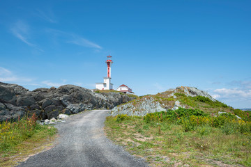 Fototapeta na wymiar Cape Forchu Leuchtturm, Yarmouth, Nova Scotia, Kanada