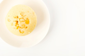 コーン入り蒸しパン