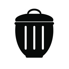 trash can isolated on white background