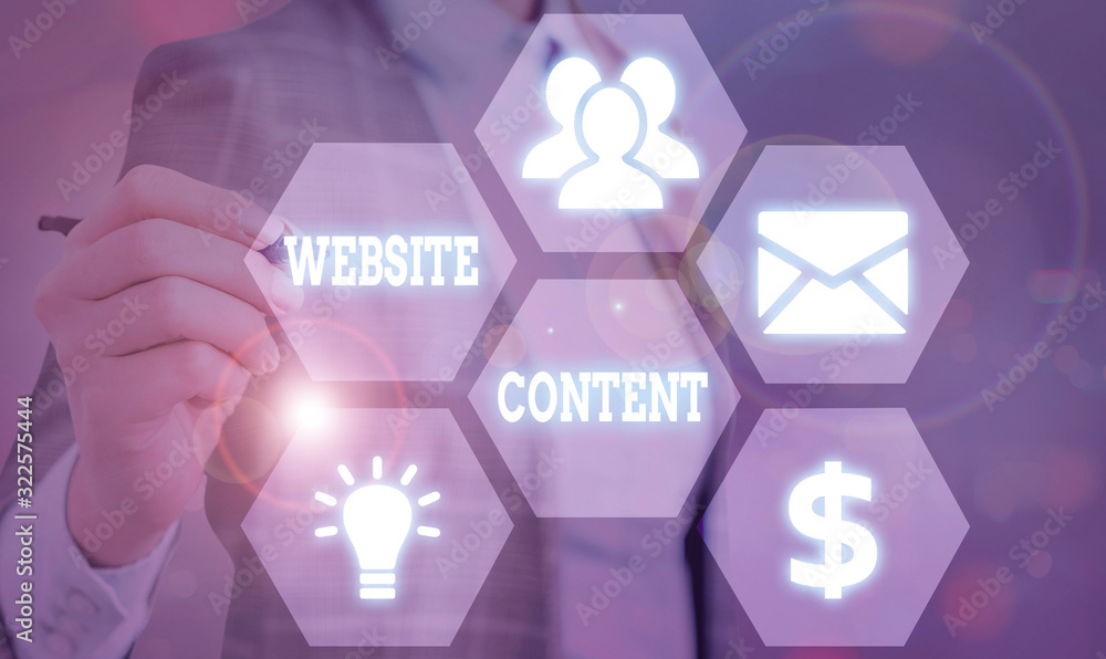 Poster text sign showing website content. business photo showcasing single most important and sought after 