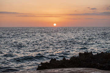 Sunset over the sea in the caribbean 8