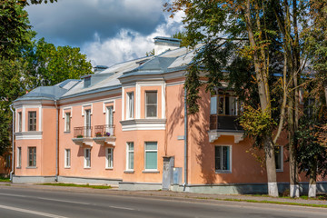 Pskov, an old apartment building on Leon Pozemsky street
