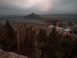Wanderung zur Kaiserkrone mit Nebel Sächsische Schweiz