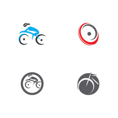 Set Cycling Logo Template vector symbol