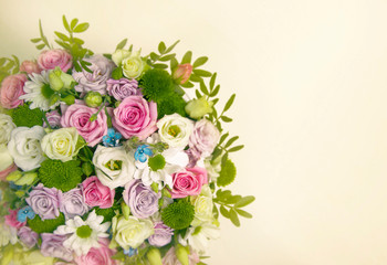 Bouquet of flowers  on white background