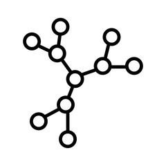 Molecule icon vector