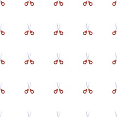 Scissors icon pattern seamless isolated on white background