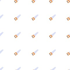 Hand saw icon pattern seamless isolated on white background