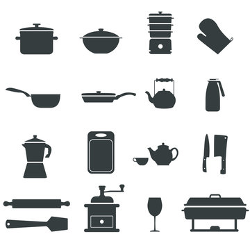 Kitchen utensils. Cooking elements. Tools for making food.