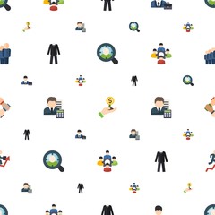 businessman icons pattern seamless