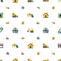 building icons pattern seamless