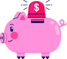 Piggy Bank Emergency Savings
