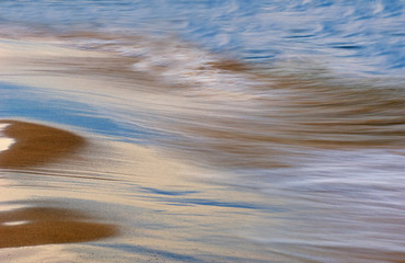 Lake Michigan surf, Saugatuck Dunes State Park, Michigan, USA