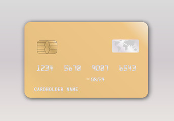 Realistic detailed gold