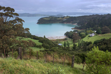 Fototapeta na wymiar Waiheke Island Auckland New Zealand bay and ocean view