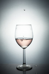 Red wine splash