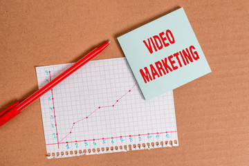 Handwriting text writing Video Marketing. Conceptual photo integrates engaging video into the...