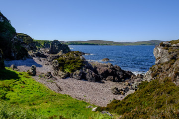 Fototapeta na wymiar Coast at Gruinard Bay Ross and Cromarty Ross-shire HIghland Scotland