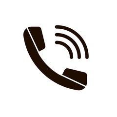 Phone tube icon. Telephone symbol. Call icon. Phone tube button. Call icon. Telephone icon in flat design.  Vector illustration