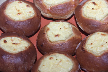 the fluffy bun cheese close-up