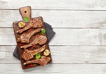 Grilled lamb ribs © evgeeenius