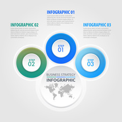 Business Infographics design elements template graphic illustration. Vector eps10.