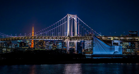 Fototapeta na wymiar 東京 お台場の夜景 ~ Night View of Tokyo Odaiba ~