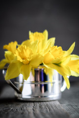 yellow daffodils in a vase