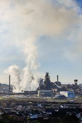 Steel Works, Port Talbot, Swansea Glamorgan Wales.