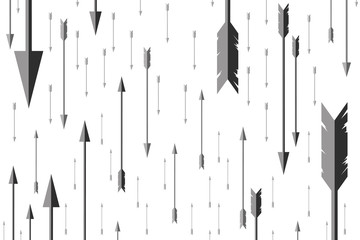 Background texture in the form of flying arrows on a white background